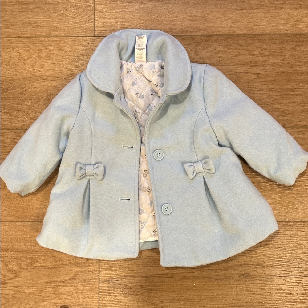 Little Me Soft Blue Baby Jacket